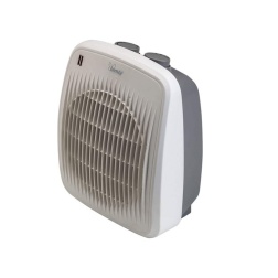 bimar HF190 stufetta elettrica Bagno, Termoventilatore Elettrico da 2000W a Basso Consumo con Termostato Regolabile e 2 Potenze di Riscaldamento, Corpo in Plastica con Maniglia Integrata